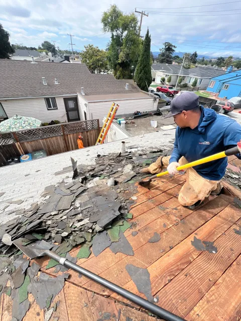 Image accompanying a ROOF EXPRESS Field Note about roof replacement for San Mateo, California.