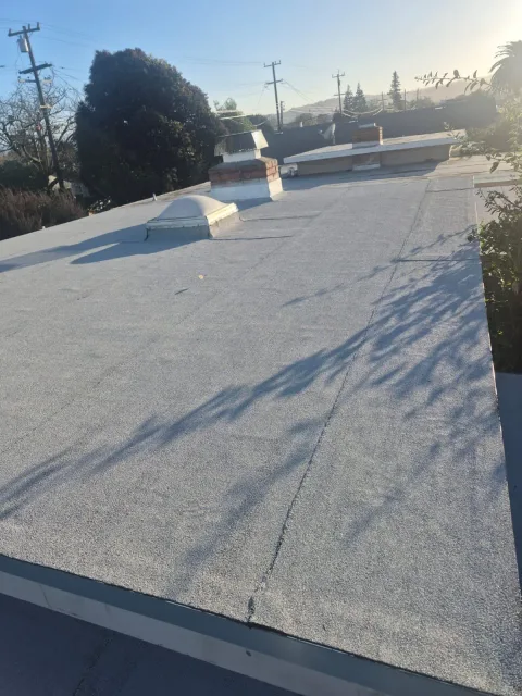 Image accompanying a ROOF EXPRESS Field Note about flat-roofing service for San Mateo, California.