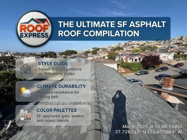 Image accompanying a ROOF EXPRESS Field Note about roof replacement for San Francisco, California.
