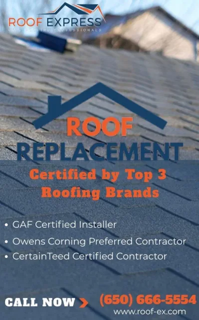 Image accompanying a ROOF EXPRESS Field Note about roof replacement for San Carlos, California.