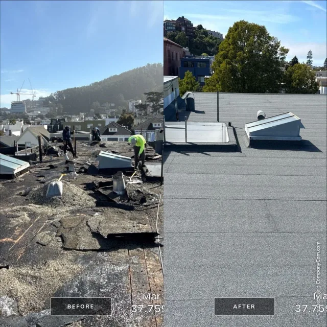 Image accompanying a ROOF EXPRESS Field Note about roof replacement for San Francisco, California.