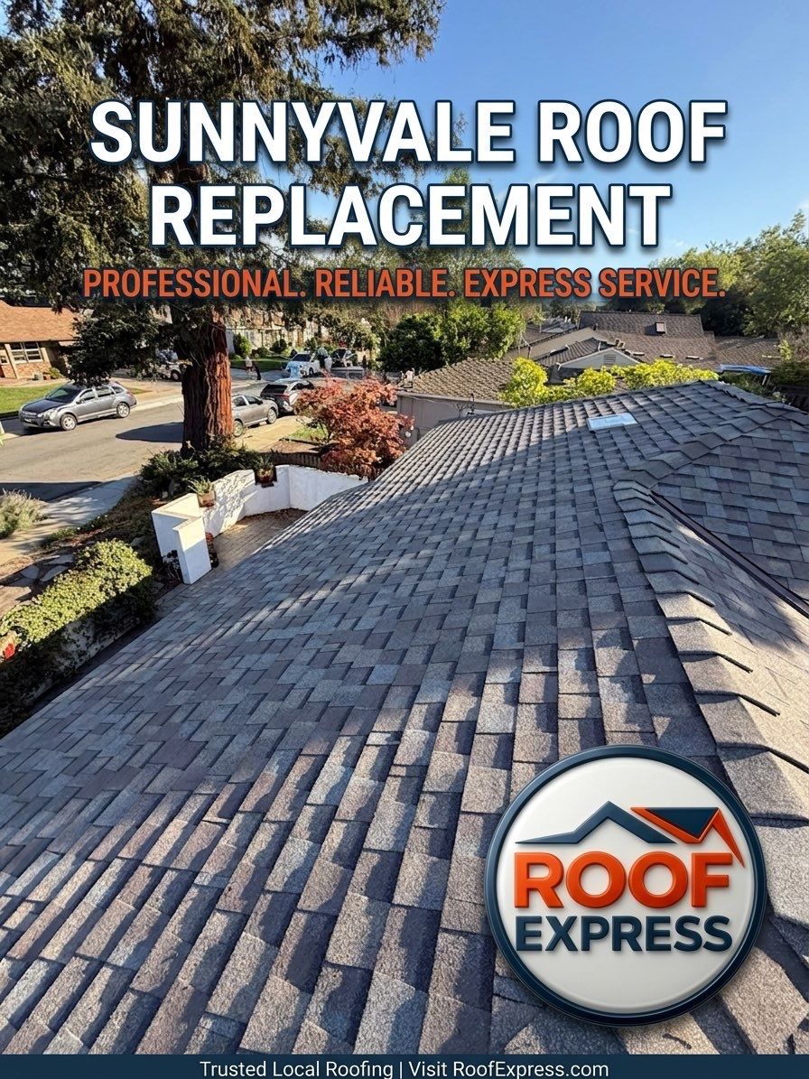 Shingle Roof Replacement in Sunnyvale