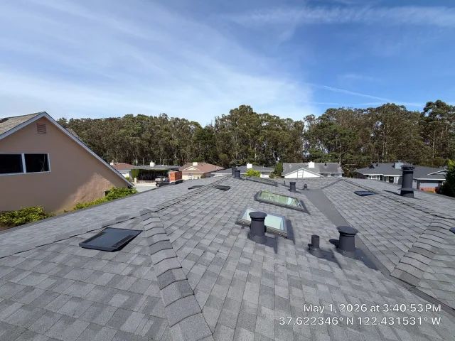 Image accompanying a ROOF EXPRESS Field Note about residential roofing for San Bruno, California.