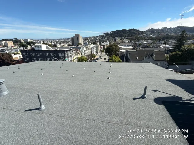 Image accompanying a ROOF EXPRESS Field Note about flat-roofing service for San Francisco, California.