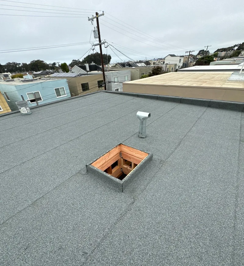 Skylight service Project Photo — San Francisco, CA ROOF EXPRESS photo from a skylight service project in San Francisco, California.