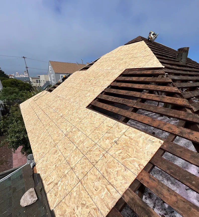 Roof replacement Project Photo — San Francisco, CA ROOF EXPRESS photo from a roof replacement project in San Francisco, California.