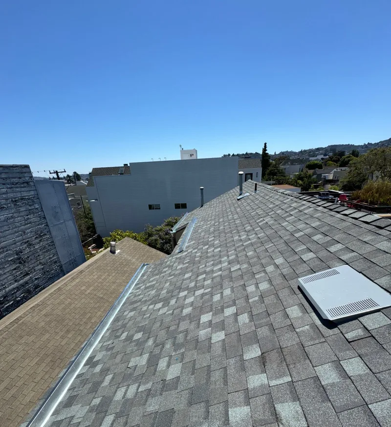 Residential roofing Project Photo — San Francisco, CA ROOF EXPRESS photo from a residential roofing project in San Francisco, California.