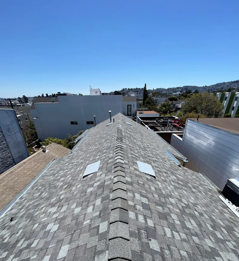 Roof replacement Project Photo — San Francisco, CA ROOF EXPRESS photo from a roof replacement project in San Francisco, California.