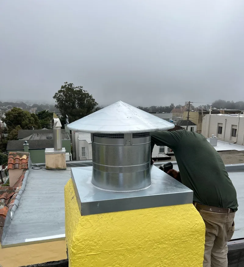 Roof repair Project Photo — San Francisco, CA ROOF EXPRESS photo from a roof repair project in San Francisco, California.