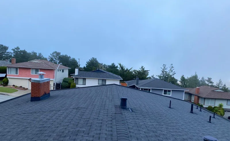 ROOF EXPRESS photo from a roof replacement project in San Bruno, California.