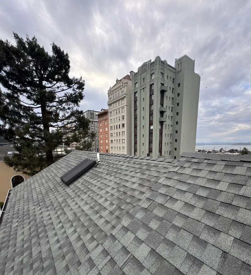 Roof replacement Project Photo — San Francisco, CA ROOF EXPRESS photo from a roof replacement project in San Francisco, California.