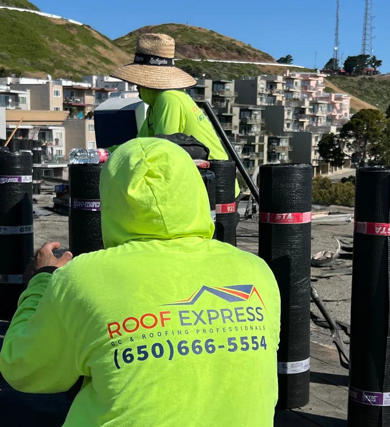 Flat-roofing service Project Photo — San Francisco, CA ROOF EXPRESS photo from a flat-roofing service project in San Francisco, California.