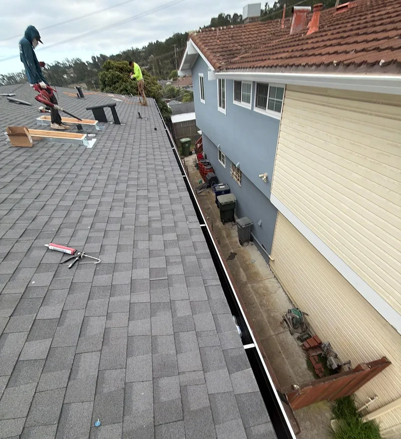 ROOF EXPRESS photo from a gutter service project in South San Francisco, California.