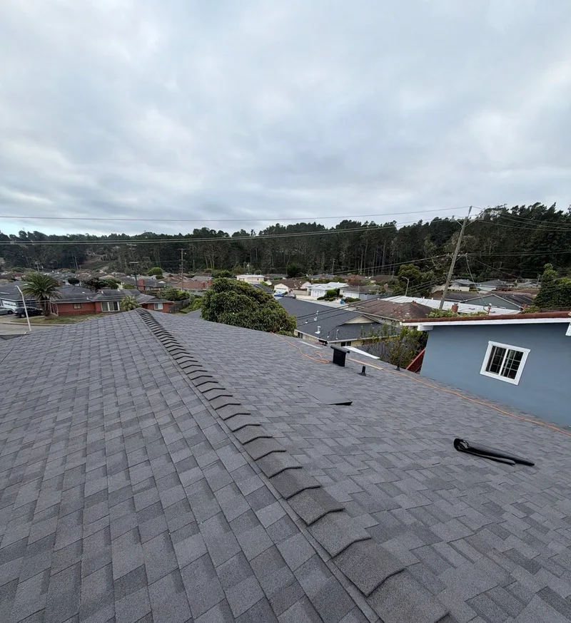 Residential roofing Project Photo — South San Francisco, CA ROOF EXPRESS photo from a residential roofing project in South San Francisco, California.