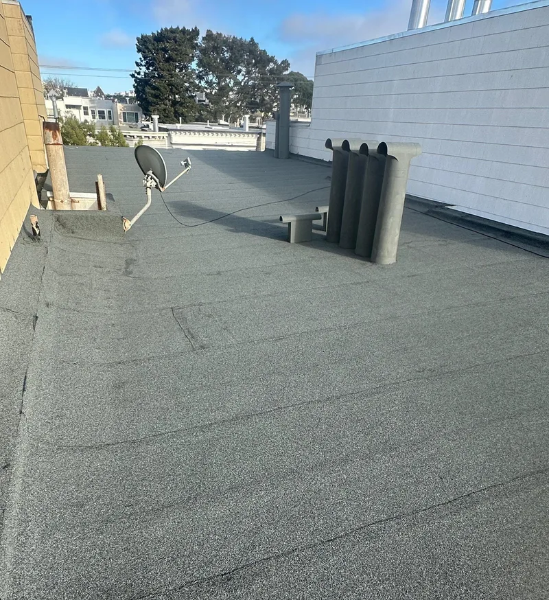Flat-roofing service Project Photo — San Francisco, CA ROOF EXPRESS photo from a flat-roofing service project in San Francisco, California.
