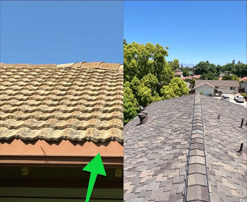 ROOF EXPRESS photo from a roofing project in Cupertino, California in the Before and After gallery.
