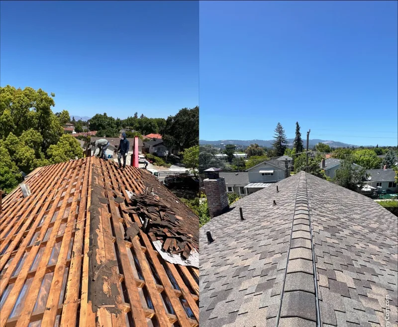 ROOF EXPRESS photo from a roofing project in Cupertino, California in the Before and After gallery.