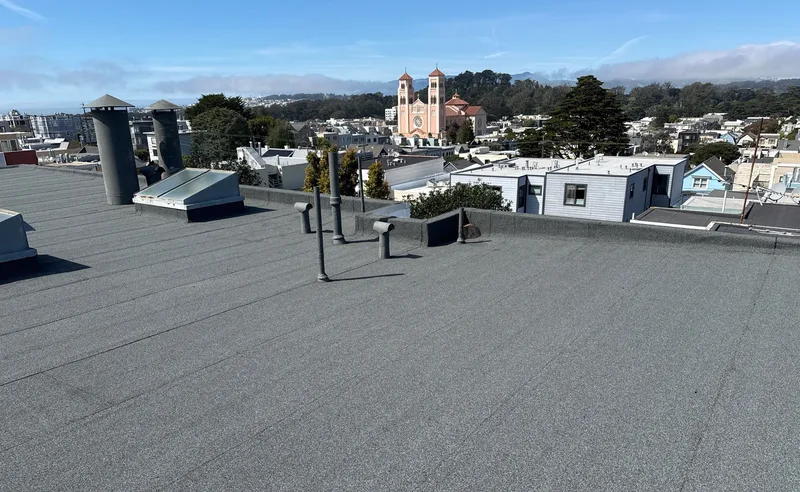 Roof replacement Project Photo — San Francisco, CA ROOF EXPRESS photo from a roof replacement project in San Francisco, California.