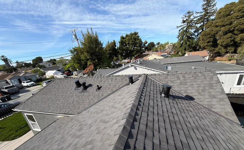 Roof replacement Project Photo — East Palo Alto, CA ROOF EXPRESS photo from a roof replacement project in East Palo Alto, California.