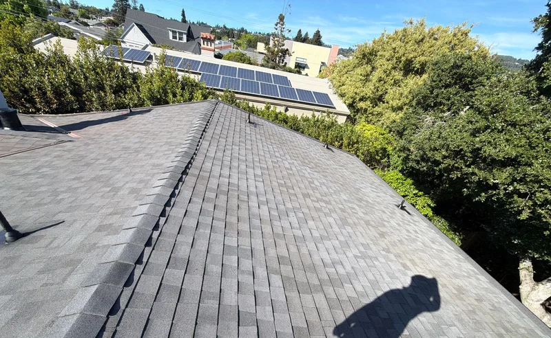 Residential roofing Project Photo — Oakland, CA ROOF EXPRESS photo from a residential roofing project in Oakland, California.