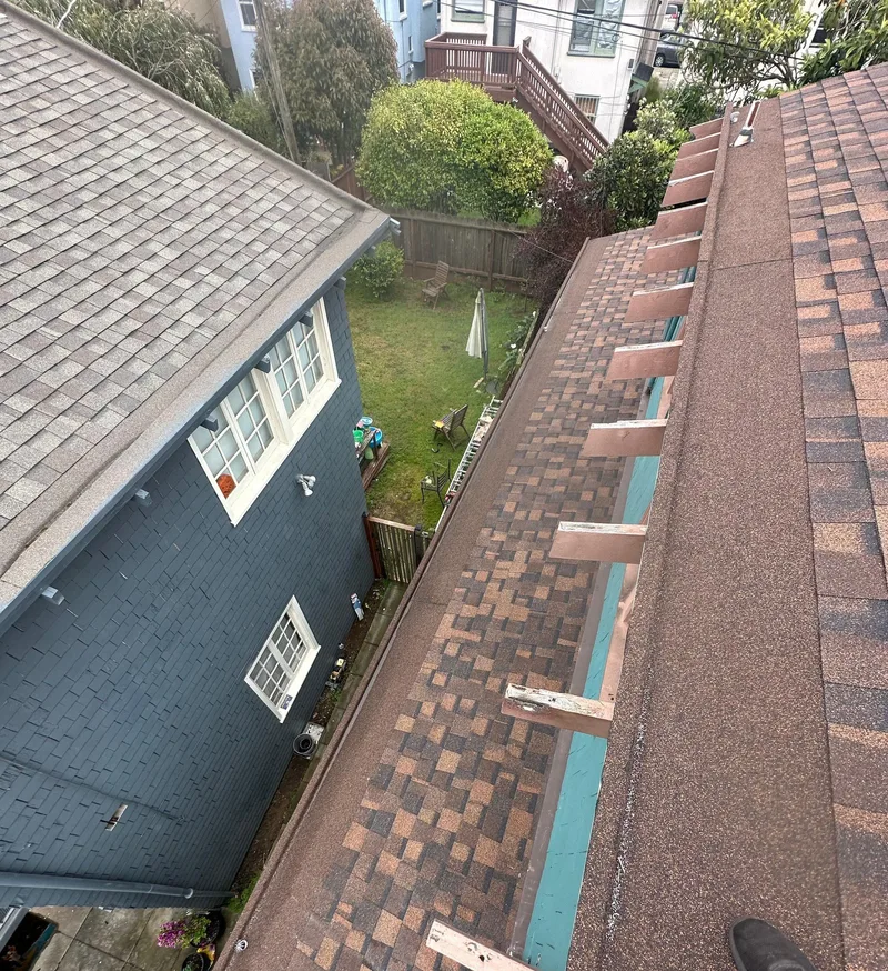 Residential roofing Project Photo — San Francisco, CA ROOF EXPRESS photo from a residential roofing project in San Francisco, California.
