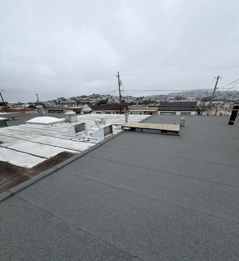 Flat-roofing service Project Photo — San Francisco, CA ROOF EXPRESS photo from a flat-roofing service project in San Francisco, California.