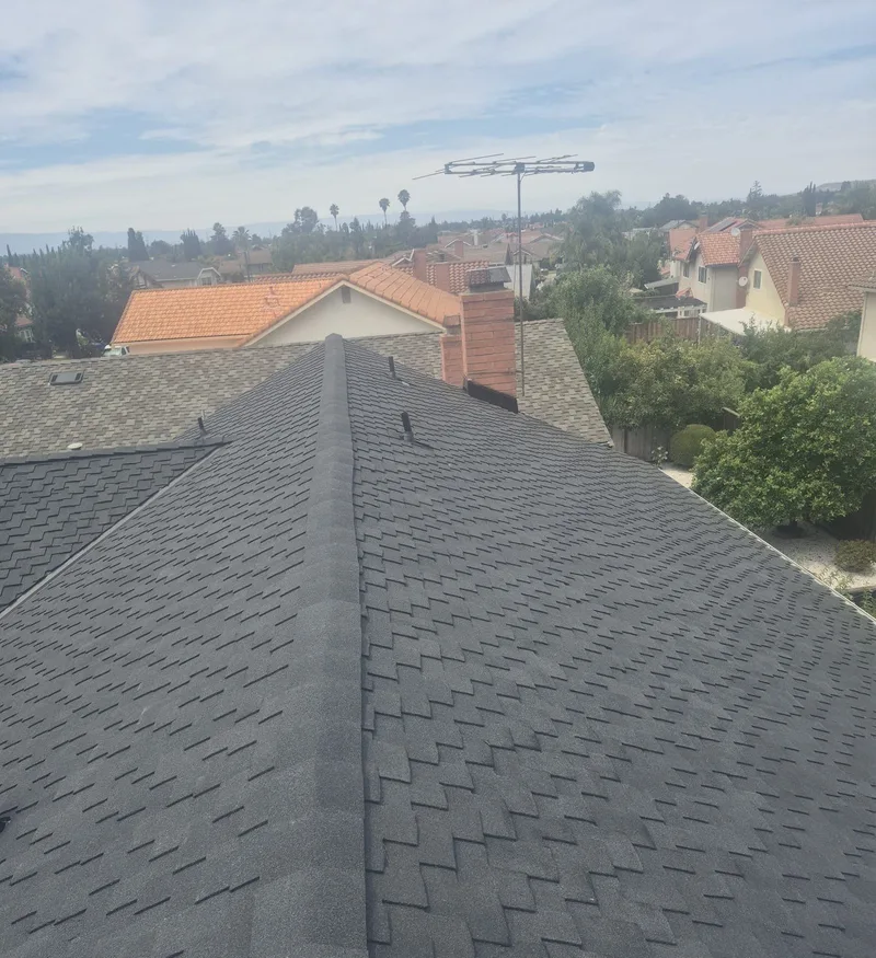 ROOF EXPRESS photo from a residential roofing project in Milpitas, California.