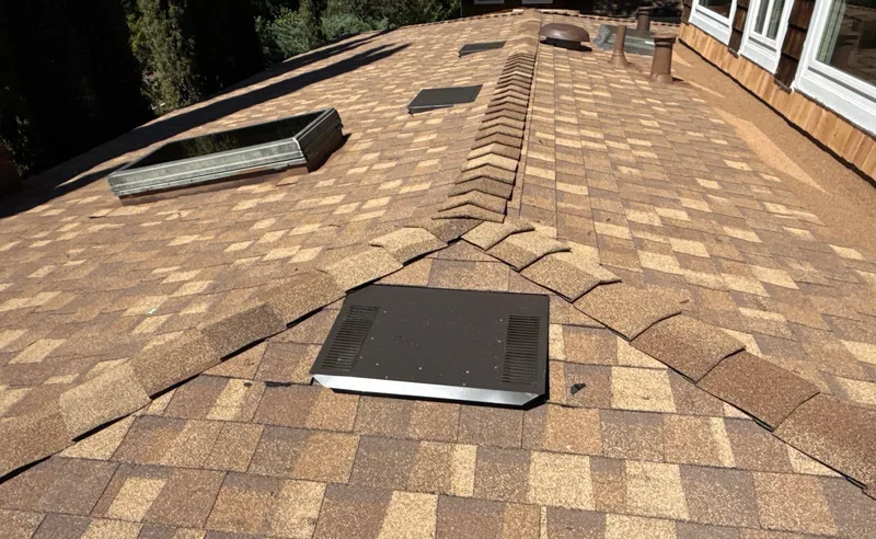 ROOF EXPRESS photo from a residential roofing project in San Anselmo, California.