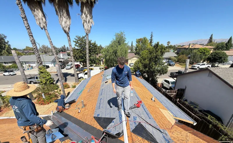 ROOF EXPRESS photo from a roof replacement project in San Jose, California.