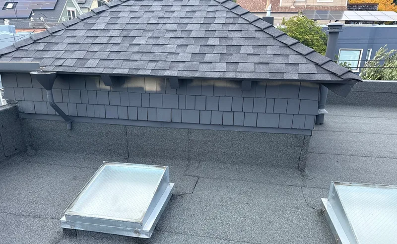ROOF EXPRESS photo from a skylight service project in San Francisco, California.