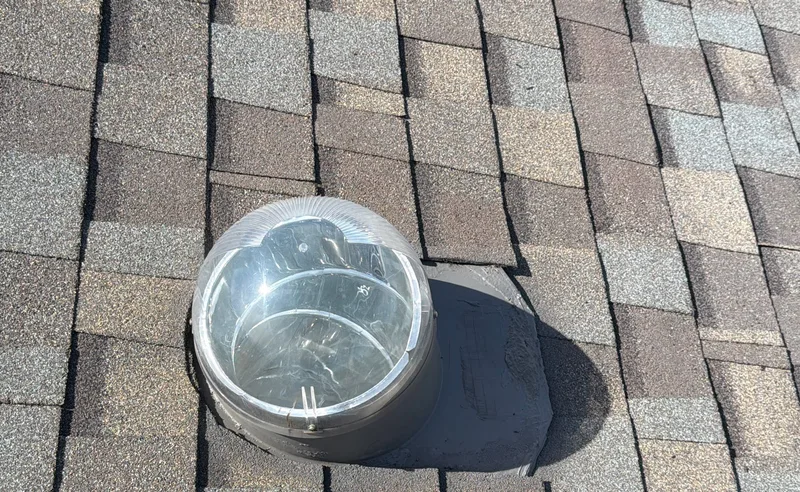 ROOF EXPRESS photo from a skylight service project in San Mateo, California.